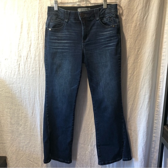 Wit and Wisdom like new crop straight leg jean stretchy elasticized waist 4 - Picture 1 of 9
